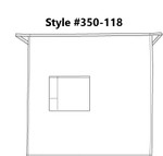 Red Mid-Length Restaurant Server Apron With One Pocket And Pencil Divide 26"L x 28"W Item #350-118