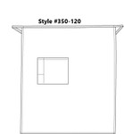 Charcoal Gray One Pocket Full Length Bistro Apron with Pencil Divide 32"L x 28"W Item #350-120  Made in the USA