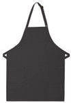 Charcoal Grey Two Patch Pocket Adjustable Neck Mid-Length Bib Apron 30"L x 24"W Item #350-230