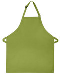Sage Green No Pocket Unisex Styling Restaurant Quality Bib Apron with Adjustable Neck 28"L x 24"W Item # 350-210 - Best Seller! Made in the USA