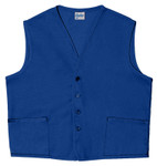 Cobalt Two Pocket Unisex Uniform Vest Available in Sizes Small to 5XL -  Item # 350-742 Made in the USA