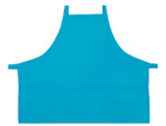 Turquoise Criss Cross Back Three Pocket Restaurant Quality Bib Apron 24" L x 28" W - Item # 350-200XX