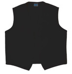 Black No Pocket - No Button Front Unisex Uniform Vest Available in Sizes Small to 5XL -  Item # 350-740NP Made in the USA Black No Pocket - No Button Front Unisex Uniform Vest Available in Sizes Small to 5XL -  Item # 350-740NP Made in the USA