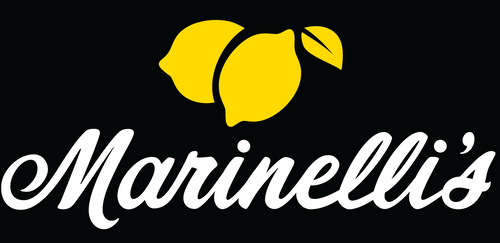 Marinellis Logo Embroidery with 350-224 Black Apron Marinellis Logo Embroidery with 350-224 Black Apron