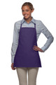 Purple No Pocket Promotional Style Bib Apron 22"L x 18"W Item#350-215NP