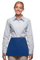 Royal Blue Three Pocket Restaurant Server Waist Apron With Adjustable Webbing Belt Available In Two Great Sizes Item#350-104