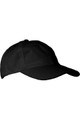 Black Traditional Ball Cap With Self Fastening Velcro Closure Back Strap Item#750-HT03-010