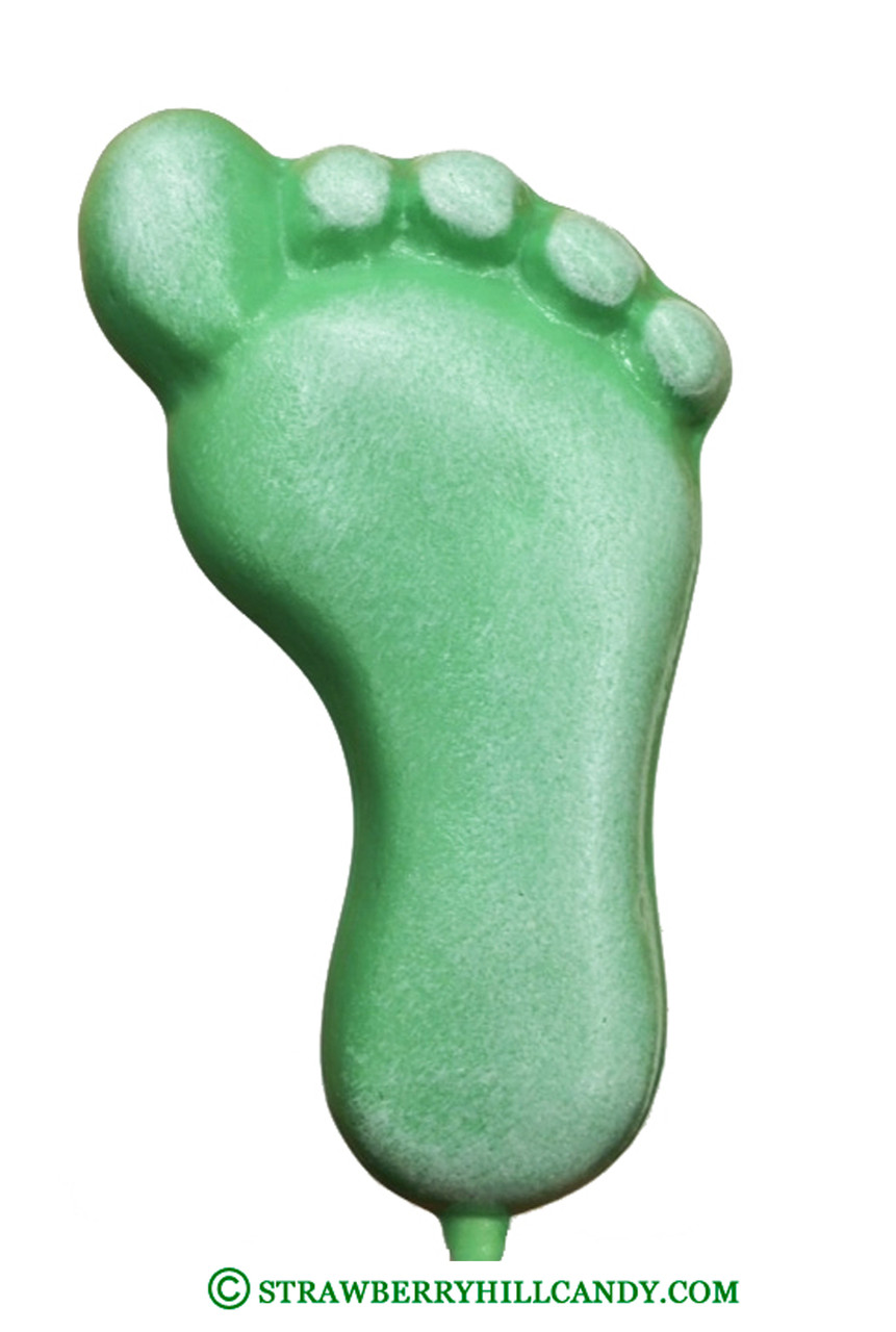 Frosted Baby Feet Lollipop