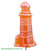 Orange Orange Hard Candy Lighthouse Lollipop.