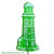 Green Apple Hard Candy Lighthouse Lollipop.