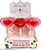 Strawberry Flavored Hard Candy Hearts and Lips Lollipops 25 Count Display.
Red Strawberry Lips, Pink and Red Strawberry Double Hearts.