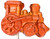 Orange Train Hard Candy Lollipop Sucker