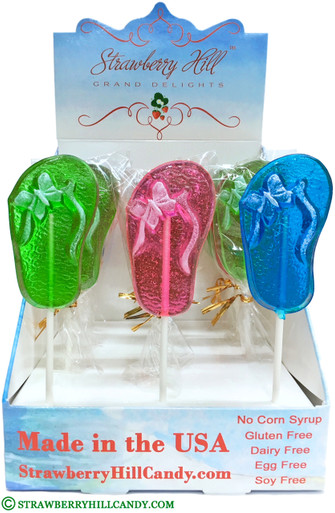 Flip Flop Lollipop - Strawberry Hill Candy