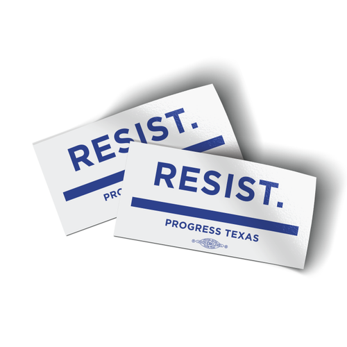 Resist (4" x 2" Vinyl Sticker -- Pack of Two!)