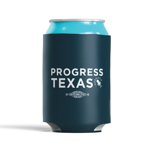 Progress Texas (Navy Foam Can Cooler)