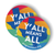 Y'all Means All - Texas (4" x 4" Vinyl Sticker -- Pack of Two!)
