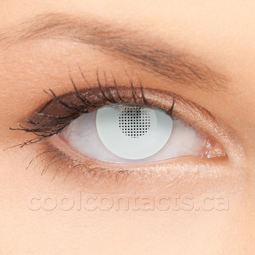 Storm Contact Lenses shown on an eye