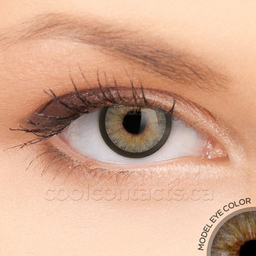 3 T Desert Rose Contact Lenses shown on grey eyes