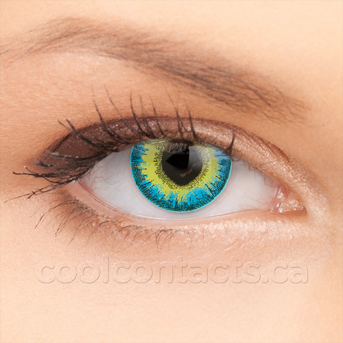 Stranger Contact Lenses shown on an eye