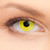 Yellow Out II Contact Lenses shown on an eye