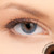1 T Royal Blue Contact Lenses shown on brown eyes