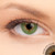 1 T Jade Green Contact Lenses shown on grey eyes