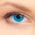 Wonderland Blue Out Contact Lenses shown on an eye