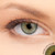 3 T Ash Contact Lenses shown on green eyes