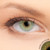 3 T Ice Grey Contact Lenses shown on green eyes