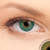 2 T Azure B Contact Lenses shown on green eyes