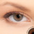 3 T Jewel Gray Contact Lenses shown on brown eyes