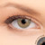 1 T Caramel Contact Lenses shown on blue eyes