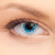 Lightning Contact Lenses shown on an eye
