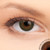 3 T Mint Green Contact Lenses shown on brown eyes
