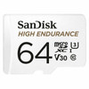 SanDisk 64GB High Endurance MicroSDXC Card - BLANK