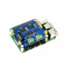 Waveshare 2-Channel CAN HAT mounted on Raspberry Pi for dual CAN bus applications Waveshare 2-Channel CAN HAT mounted on Raspberry Pi for dual CAN bus applications