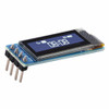 0.91-inch White OLED Display Module with I2C interface and 128x32 resolution.
