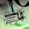 Badger W + Accessory Kit by Pimoroni, with lanyard
