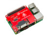 PiShop RS232 HAT mounted on Raspberry Pi board PiShop RS232 HAT mounted on Raspberry Pi board