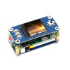 Raspberry Pi Zero with UPS HAT and small display showing power status. Raspberry Pi Zero with UPS HAT and small display showing power status.