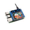 OLED/LCD HAT for Raspberry Pi, 2inch IPS LCD and Dual 0.96inch Blue OLED