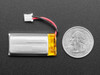 Lithium Ion Polymer Battery Ideal For Feathers - 3.7V 400mAh Lithium Ion Polymer Battery Ideal For Feathers - 3.7V 400mAh