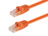 Cat6 7ft Crossover Patch Ethernet Cable, UTP, 24AWG, Pure Copper, Snagless RJ45, Orange 