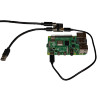 8086 Consultancy USB-C/PWR Splitter, no barrel jack—splits Raspberry Pi USB-C power and USB 2 OTG data. In use.