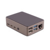 PiShop Premium Metal Case for Raspberry Pi 4, isometric view