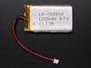 Lithium Ion Polymer Battery – 3.7v 1200mAh  Lithium Ion Polymer Battery – 3.7v 1200mAh