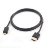 Micro HDMI to HDMI Cable 3ft black for Raspberry Pi 5 and Pi 4 displays
 Micro HDMI to HDMI Cable 3ft black for Raspberry Pi 5 and Pi 4 displays