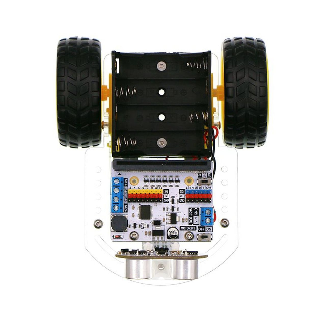 Motor:bit acrylic smart car kit(without micro:bit board) - PiShop.us