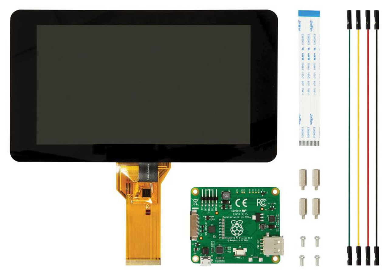 Official Raspberry Pi 7" Touch Screen Display with 10 Finger Capacitive  Touch