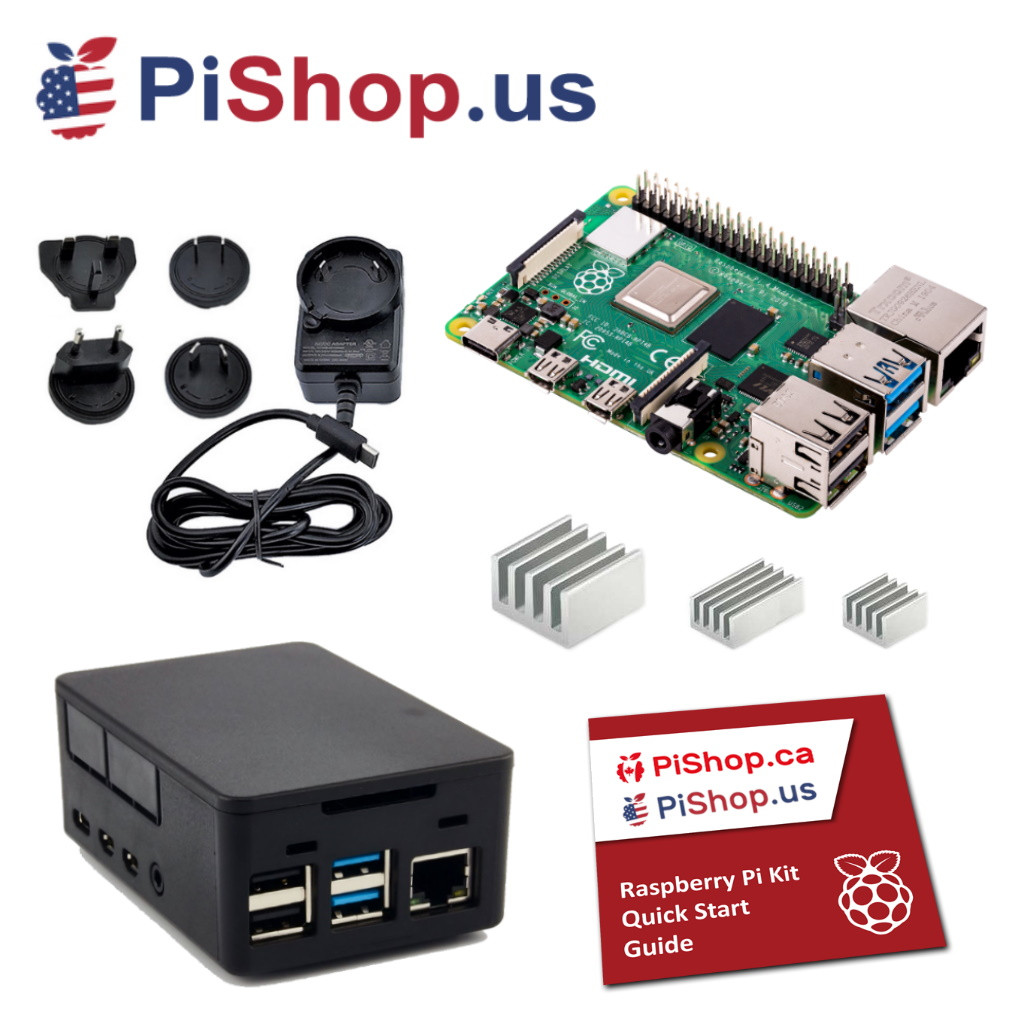 Raspberry Pi 4B Budget Kit - 4 GB - International - PiShop.us